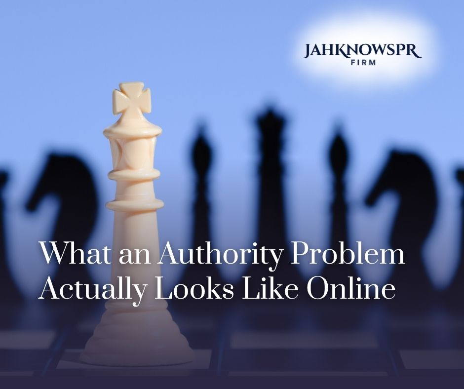 What an Authority Problem Actually Looks Like Online